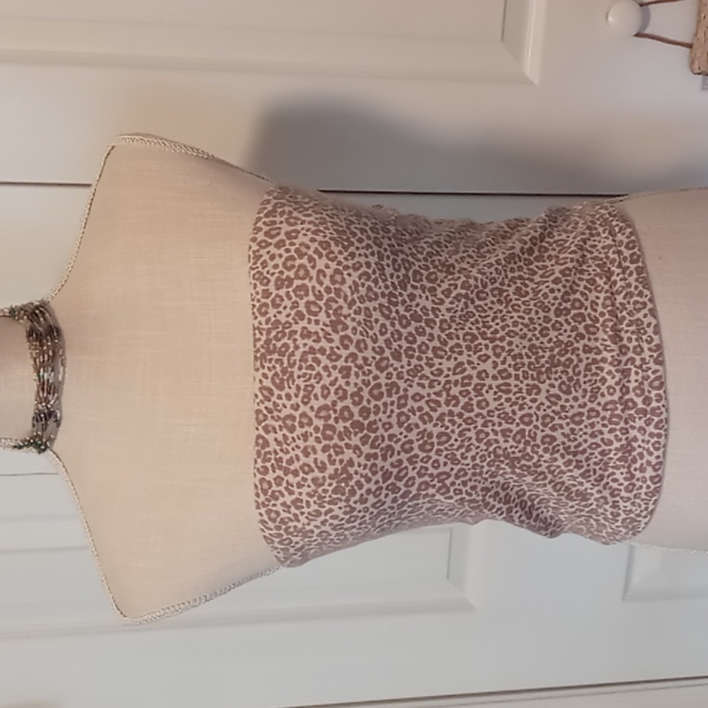 American Eagle Ribbed Soft & Sexy Leopard Tube Top Sz Med nwot